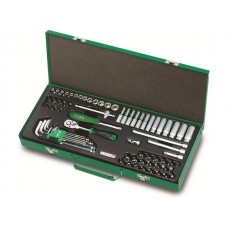 Набор головок, ключей и бит 1/4" 72 предмета металлический кейс TOPTUL (GCAD7202)